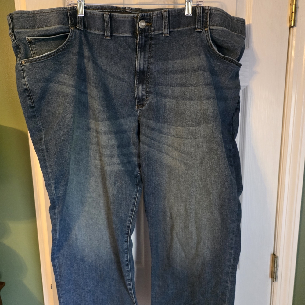 Big And Tall Lee Men's Jeans - Faded Blue Wash